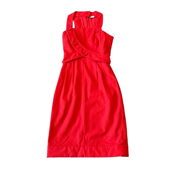 fendi dress red Pleated Mini Dress